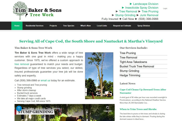 Tim Baker & Son Tree Work